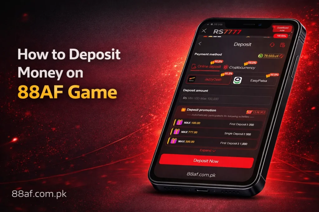 how to deposit money in 88af game