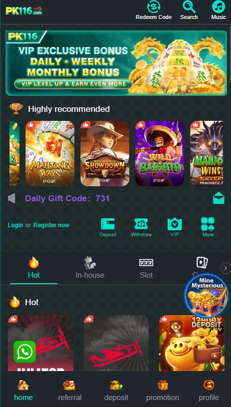 PK116 Game App